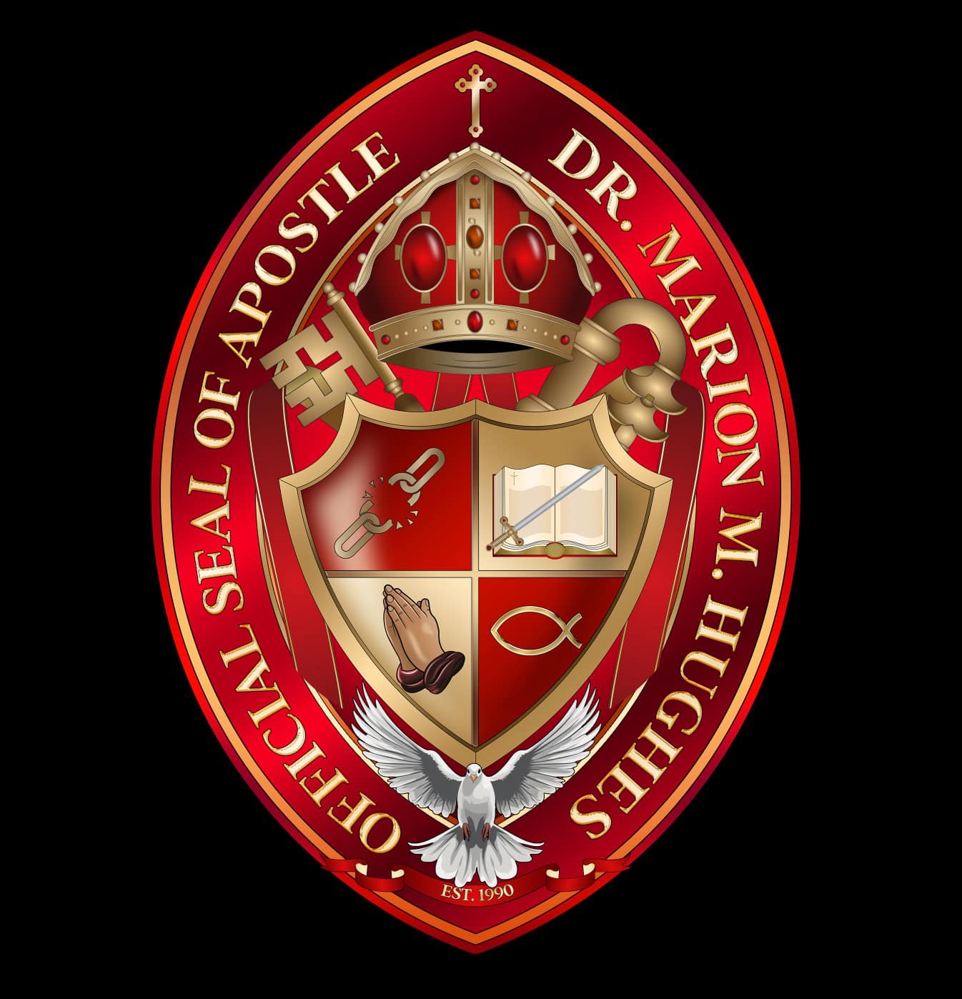 Official seal of Apostle Dr. Marion M. Hughes