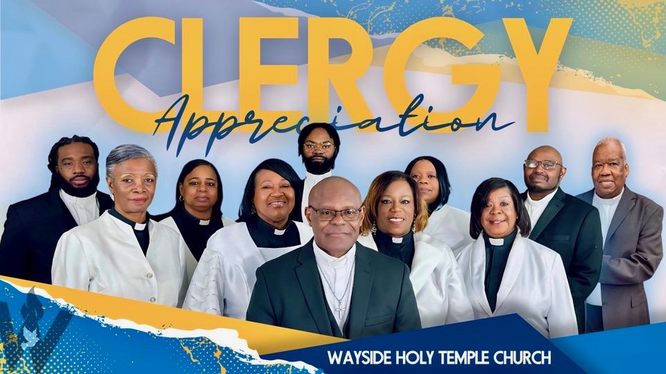 Wayside Holy Temple Church clergy appreciation group photograph